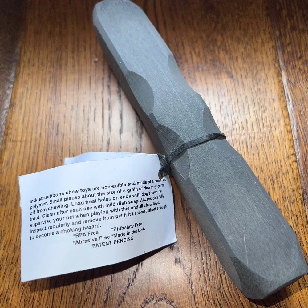 Bulletproof for Aggressive chewers Indestructibone XL Plus Dog Grey 51-100 lbs - Picture 3 of 5